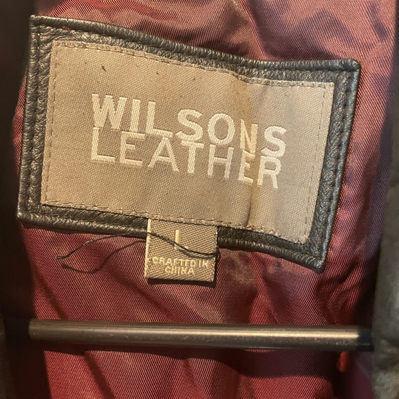 WILSONS Leather Jacket For Men Size Large - Picture 3 of 4